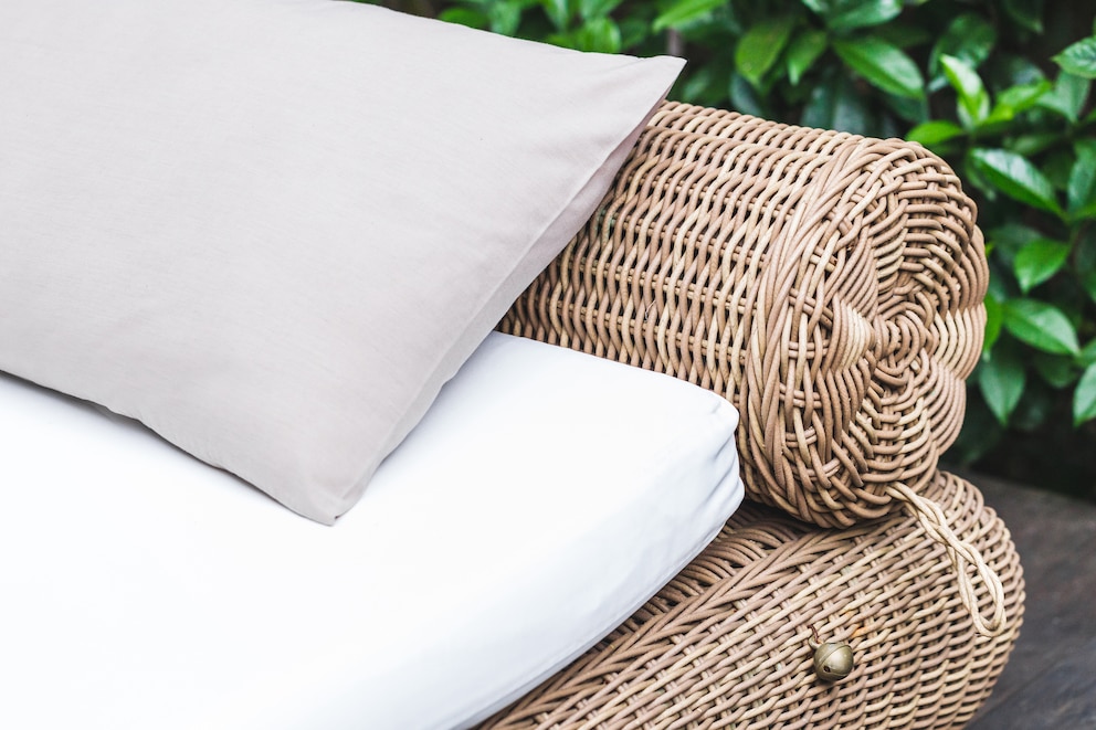 Outdoor-Sofa aus Rattan