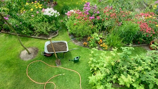Ob gemütliches Ruheplätzchen, Terrasse, Rasen, Gartenwege oder Bepflanzung: Das Anlegen des Gartens ist kein Hexenwerk