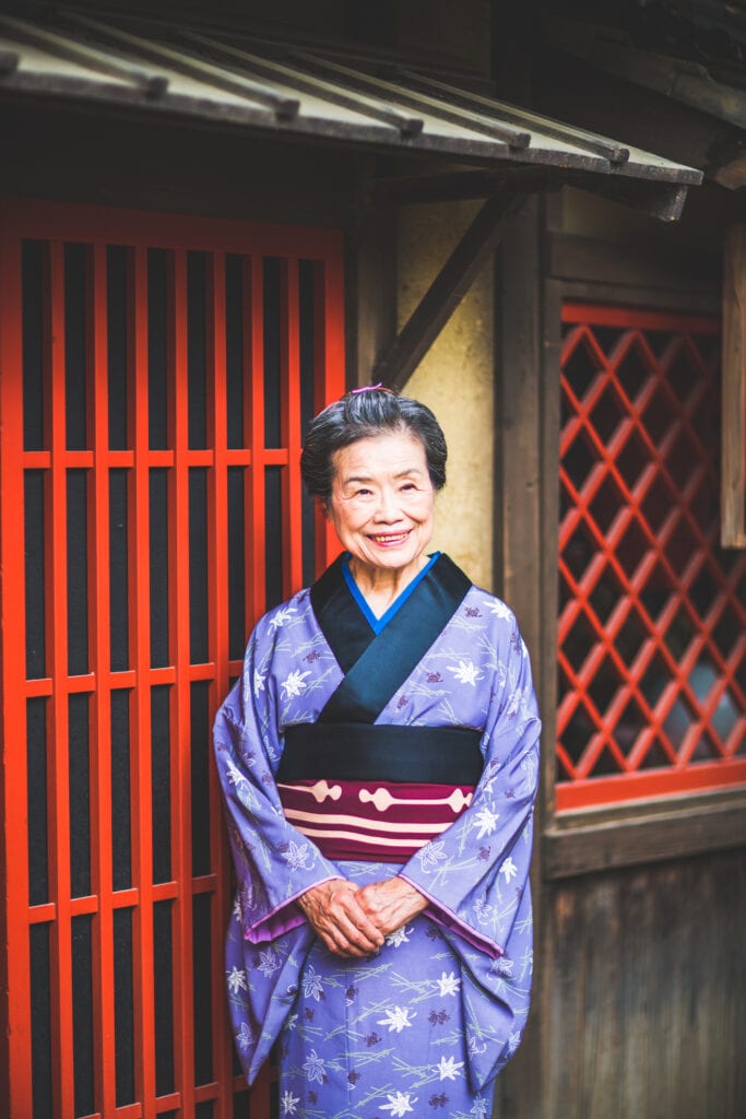 Elderly Japanese woman