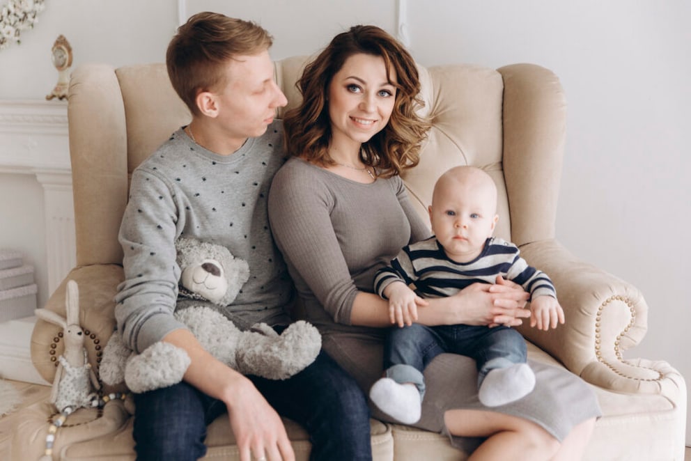 Loveseat with small family