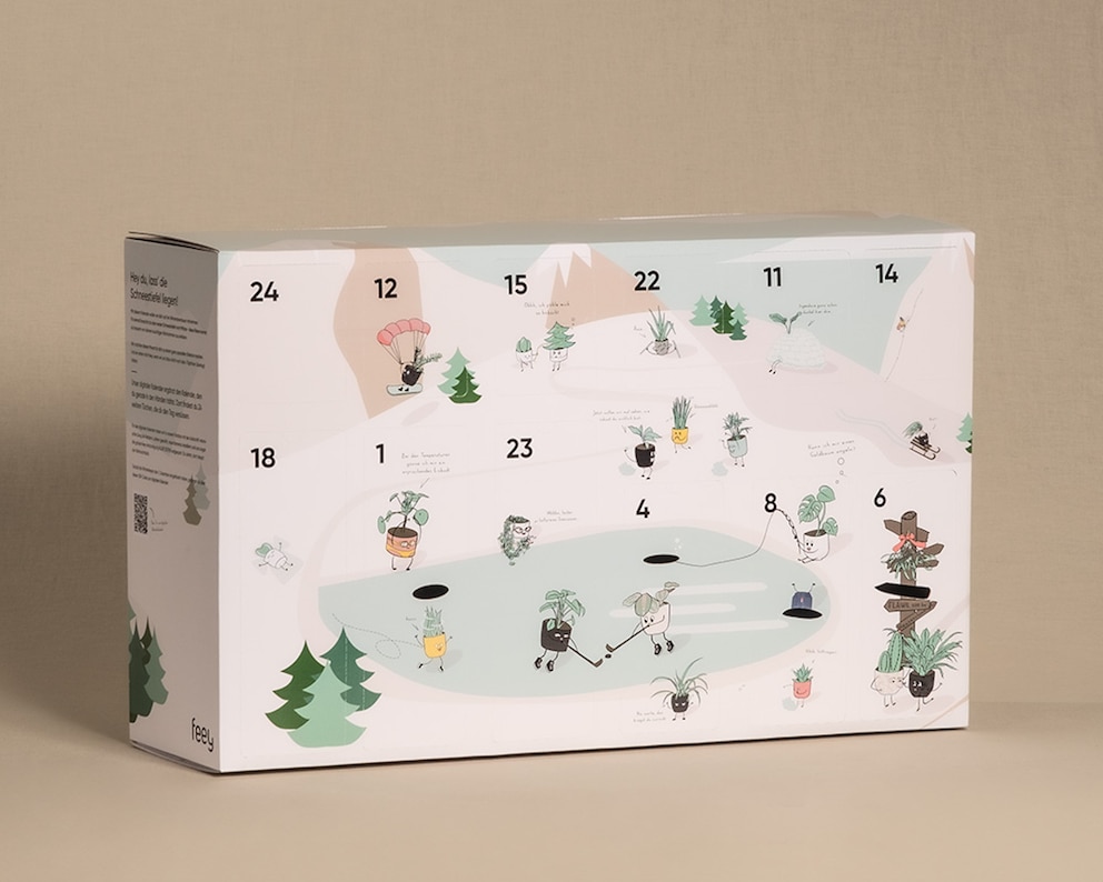 In diesem Adventskalender von feey verbergen sich lebendige Pflanzen