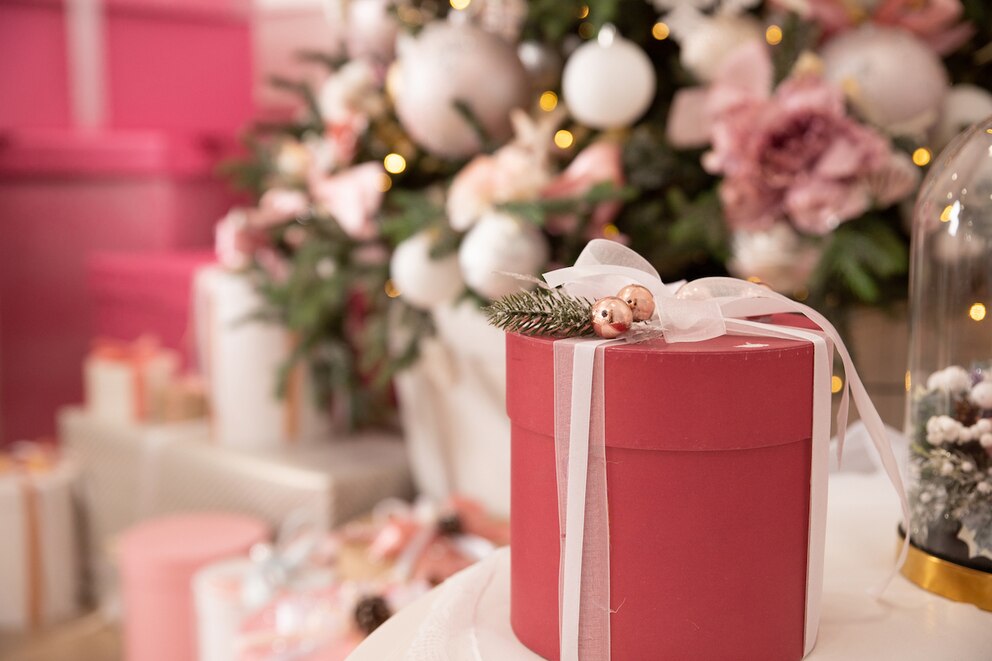 Weihnachten in Rosa und Pink