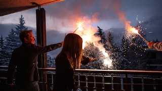 Silvester Feuerwerk Balkon