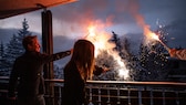 Silvester Feuerwerk Balkon