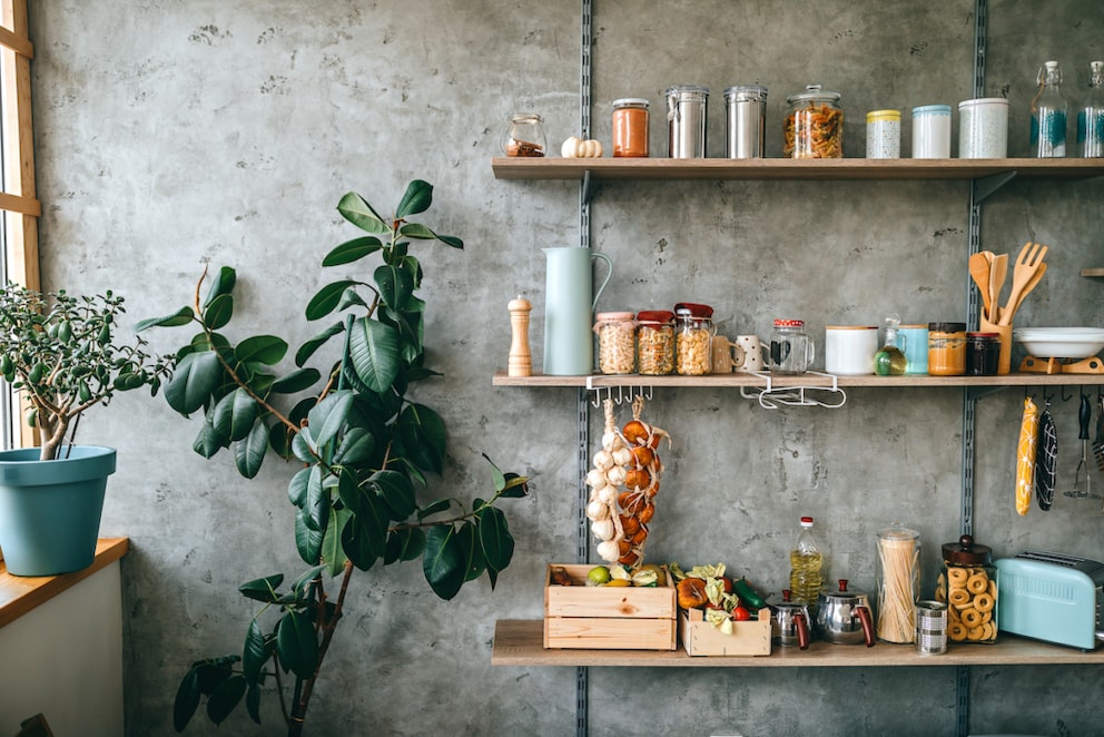 Delicate wall shelves