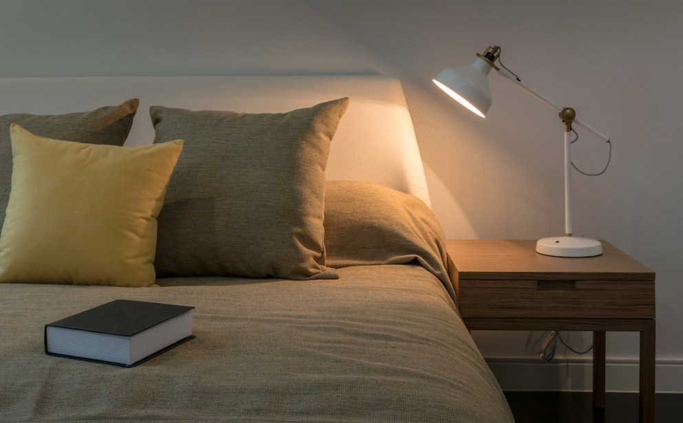 Nightlight next to the bed