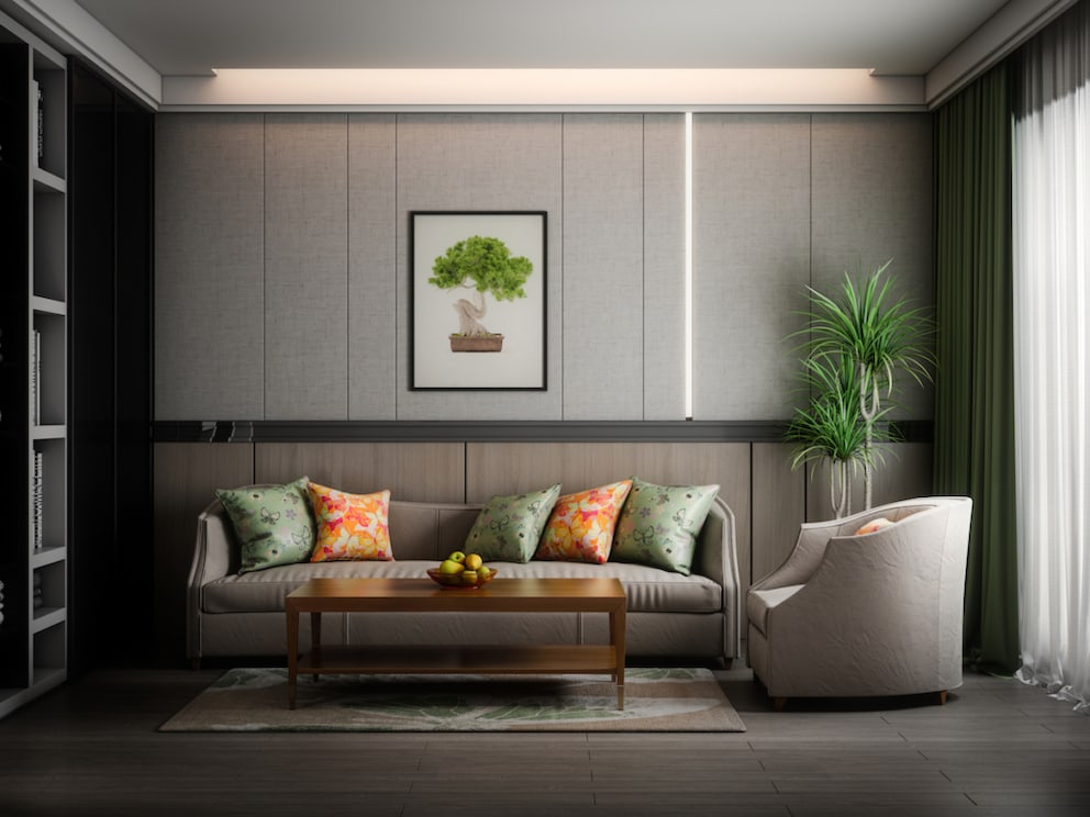 Suspended ceiling with indirect lighting