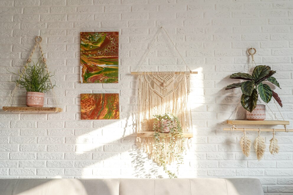 Wohnzimmer im Boho Chic