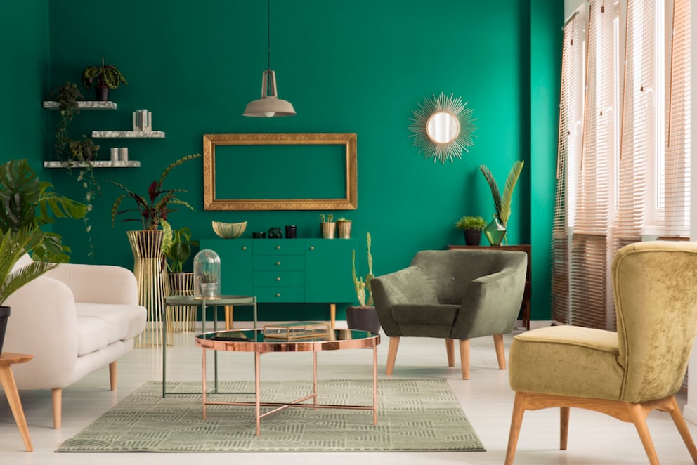 Art Deco glamour in the living room