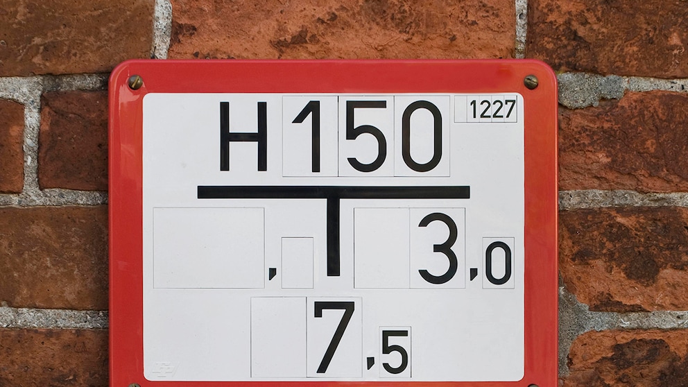 Schild für Hydrant