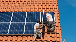 Solaranlage auf dem Dach