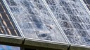 Spontaner Glasbruch Solarzellen