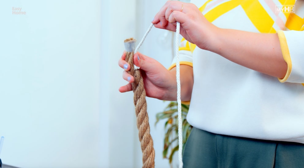 Handtuchhalter aus Seil: DIY-Anleitung im Video