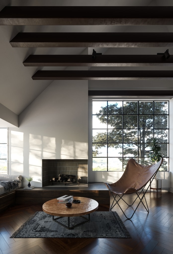 Butterfly Chair in a modern setting