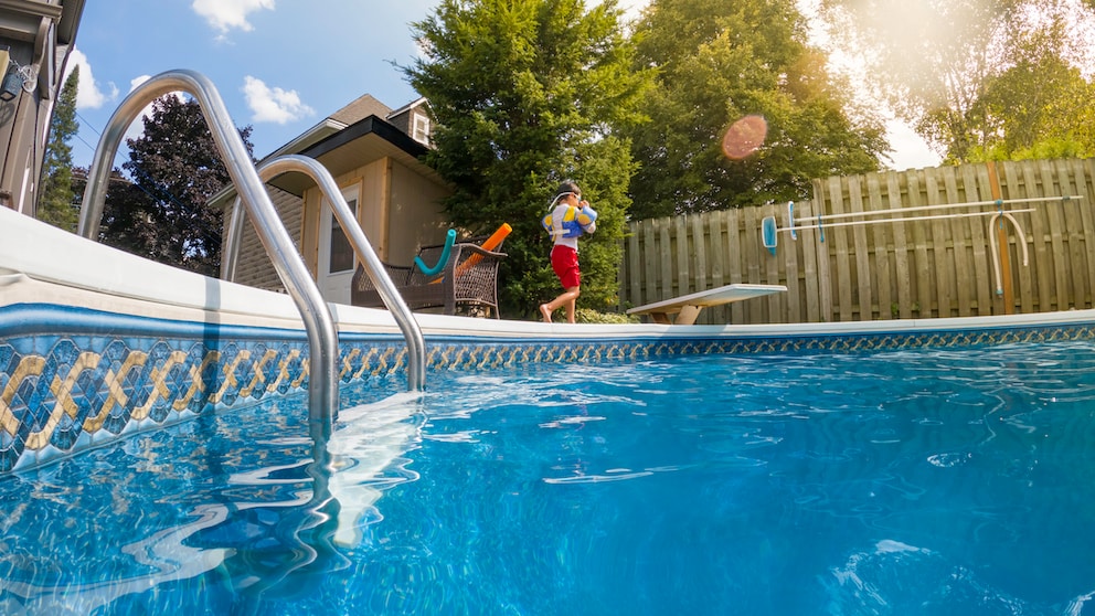 Pool im Garten