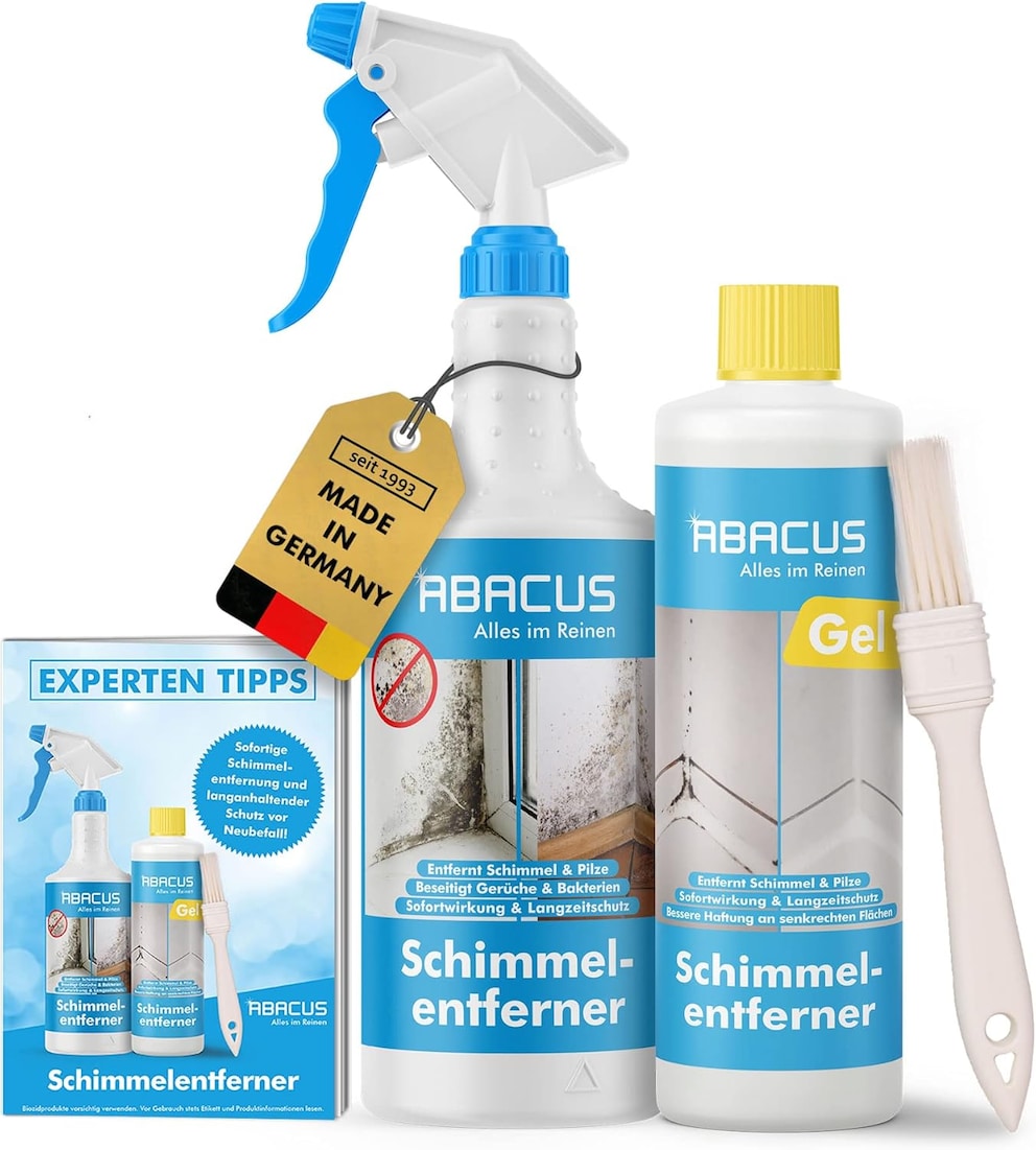 ABACUS® Schimmelentferner Spray & Gel mit Pinsel