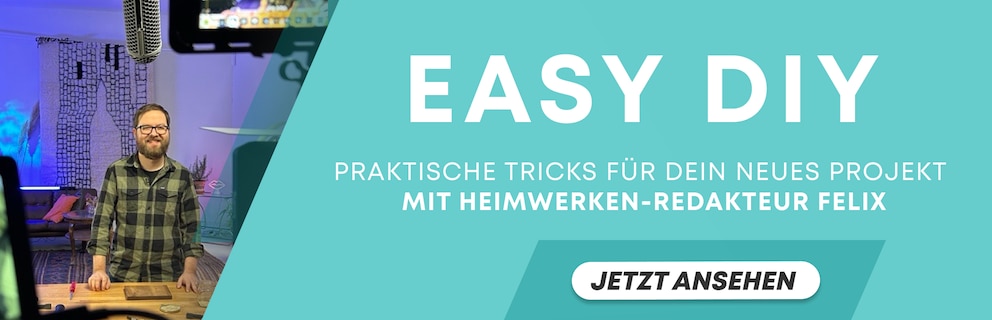 Heimwerken-Redakteur Felix am Set der Videoserie „Easy DIY“