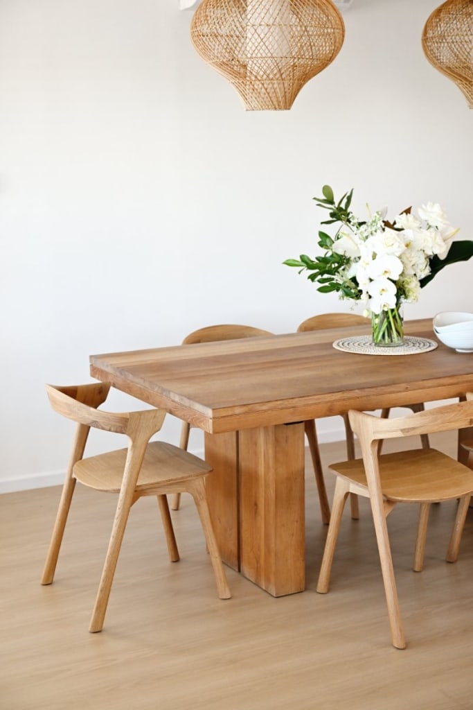 Light solid wood furniture