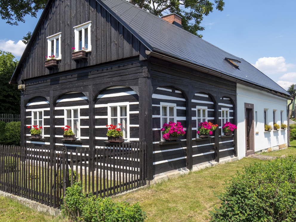 Ein Umgebindehaus mit eigenem Garten