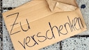 Schild „Zu verschenken“