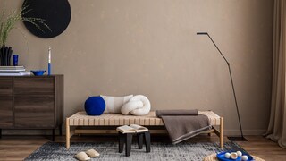 Runde und eckige Formen im Wohnraum