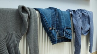 Wäsche Heizung trocknen