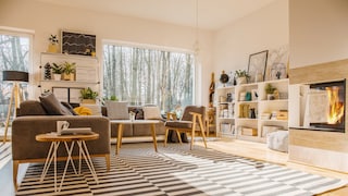 Teppich mit Blockstreifen