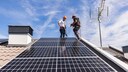 Inspektion einer Solaranlage