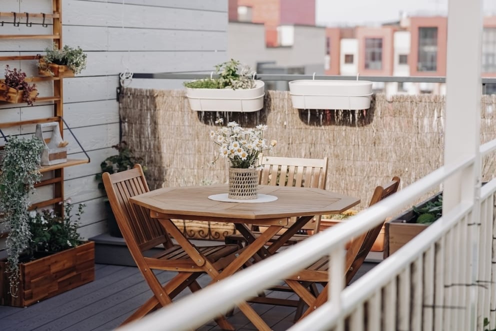 Balcony in Scandi Look