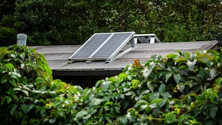 Solaranlage im Kleingarten