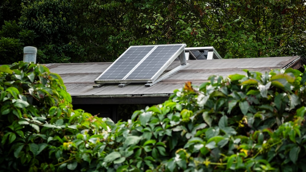 Solaranlage im Kleingarten