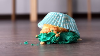 Cupcake auf Boden