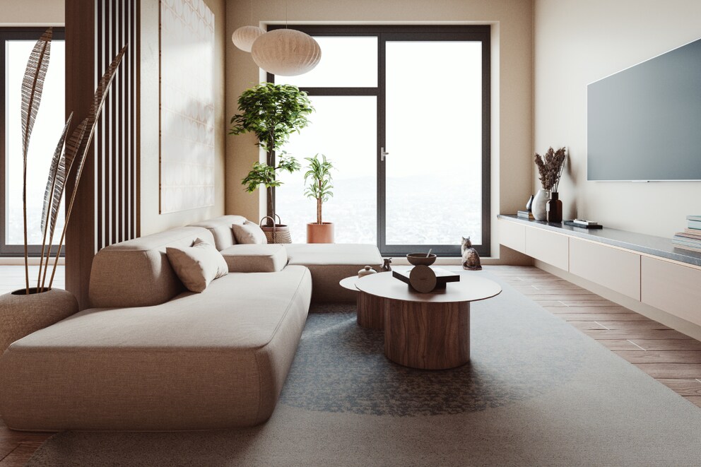 Houseplant Japandi style