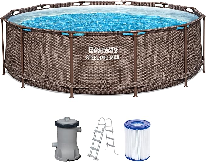 Bestway Steel Pro MAX Frame Pool-Set mit Filterpumpe Ø 366 x 100 cm