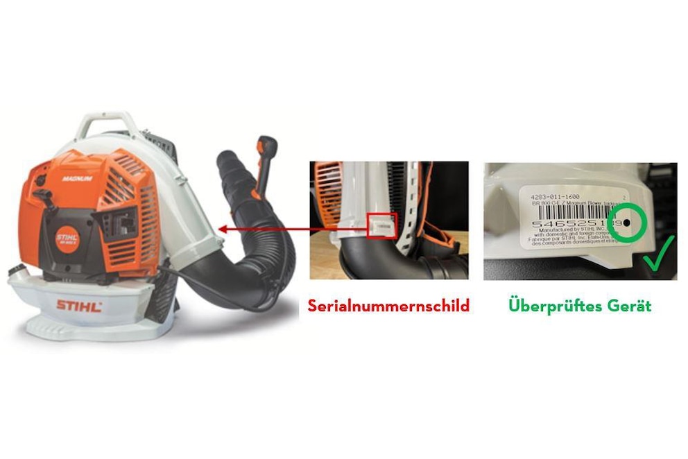 Stihl R&uuml;ckruf Laubbl&auml;ser