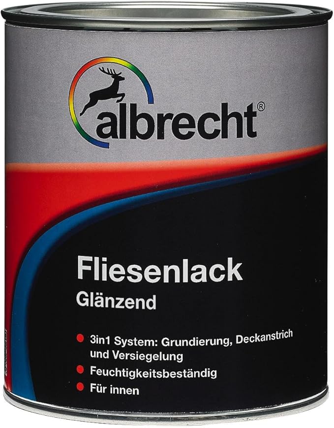 Albrecht Fliesenlack wei&szlig; gl&auml;nzend 750ml