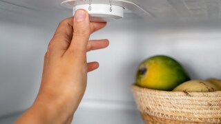 Zahlen am Rädchen im Kühlschrank