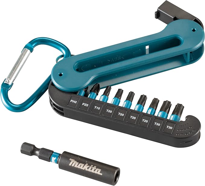 Makita E-15811 Impact Black Bit-Set 10-teilig mit Karabiner