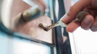 Haustür abschließen