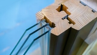 Dreifach verglaste Fenster