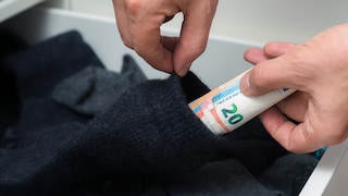 Einige Gegenstände, vor allem Bargeld, sollten nicht zu Hause aufbewahrt werden.