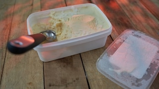 Eiskristalle auf Eiscreme vermeiden