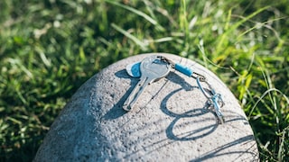 Gartensteine sind beliebte Verstecke für Ersatzschlüssel, sicher sind sie dort aber nicht