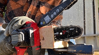 Mini-Kettensäge von Einhell im Test