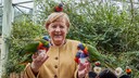 Angela Merkel besucht den Vogelpark Marlow