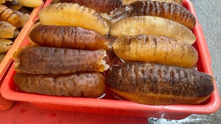 Seegurken gelten in Japan und China als Delikatessen. Aufgrund des illegalen Fangs von mehr als 600 Kilogramm der Meerestiere kam es zu Festnahmen (Symbolbild)