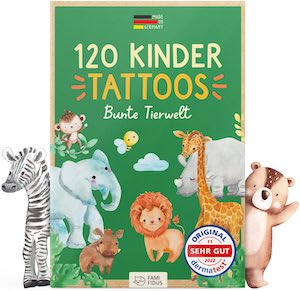 Famifidus 120 hautfreundliche Tattoos für Kinder