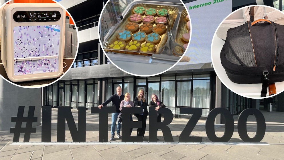 Michael Beck, Louisa Stoeffler, Josephina Hubrich und Saskia Schneider bei der Interzoo 2024