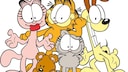 Kater Garfield und seine Freunde Odie, Arlene, Nermal und Pooky, eine Illustration aus den Jahren 2008 bis 2018.