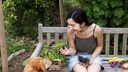 Hunde Brombeeren essen